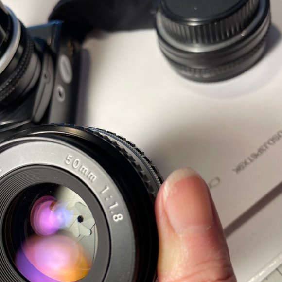 NIKON FM Vintage Black Body camera w 2 LENSES & many accessories - Picture 11 of 16